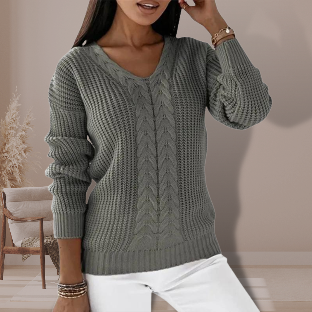 Ellah | V-neck knitted jumper