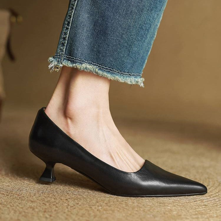 Serane Leather Heels