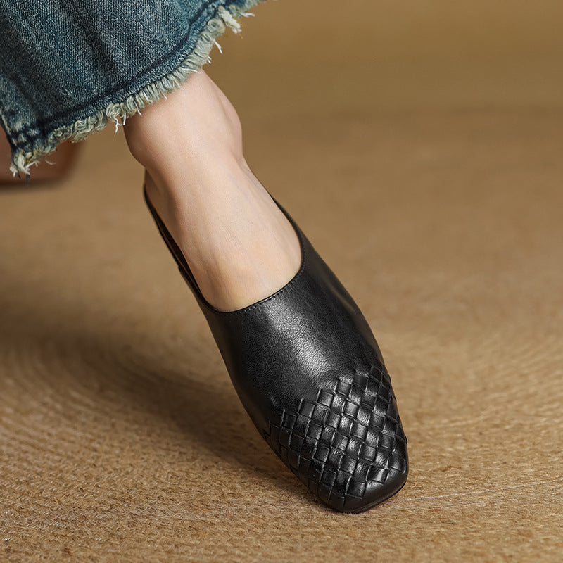 Viola Genuine Leather Mules