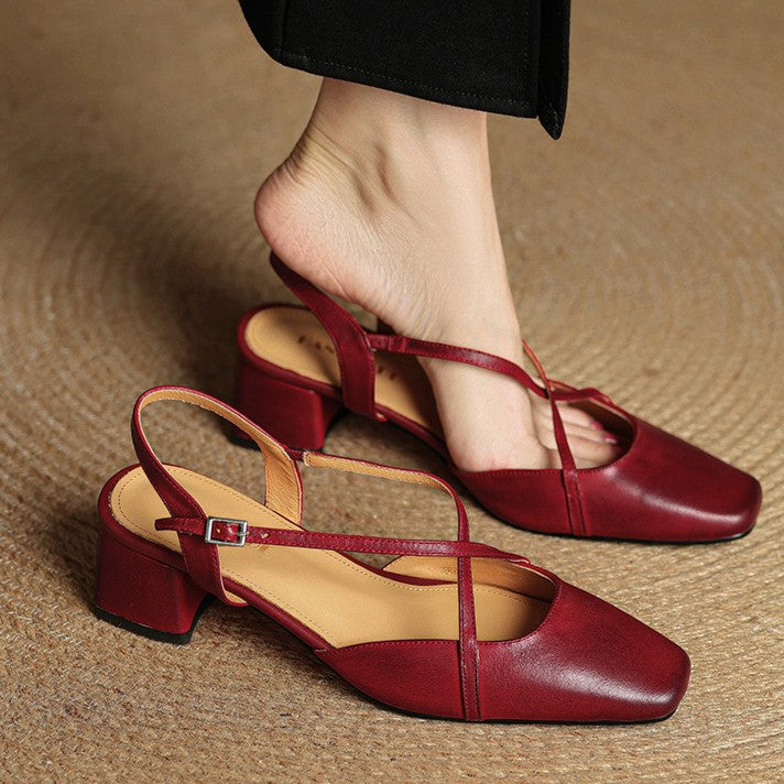 Valenne Leather Heels