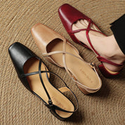 Valenne Leather Heels