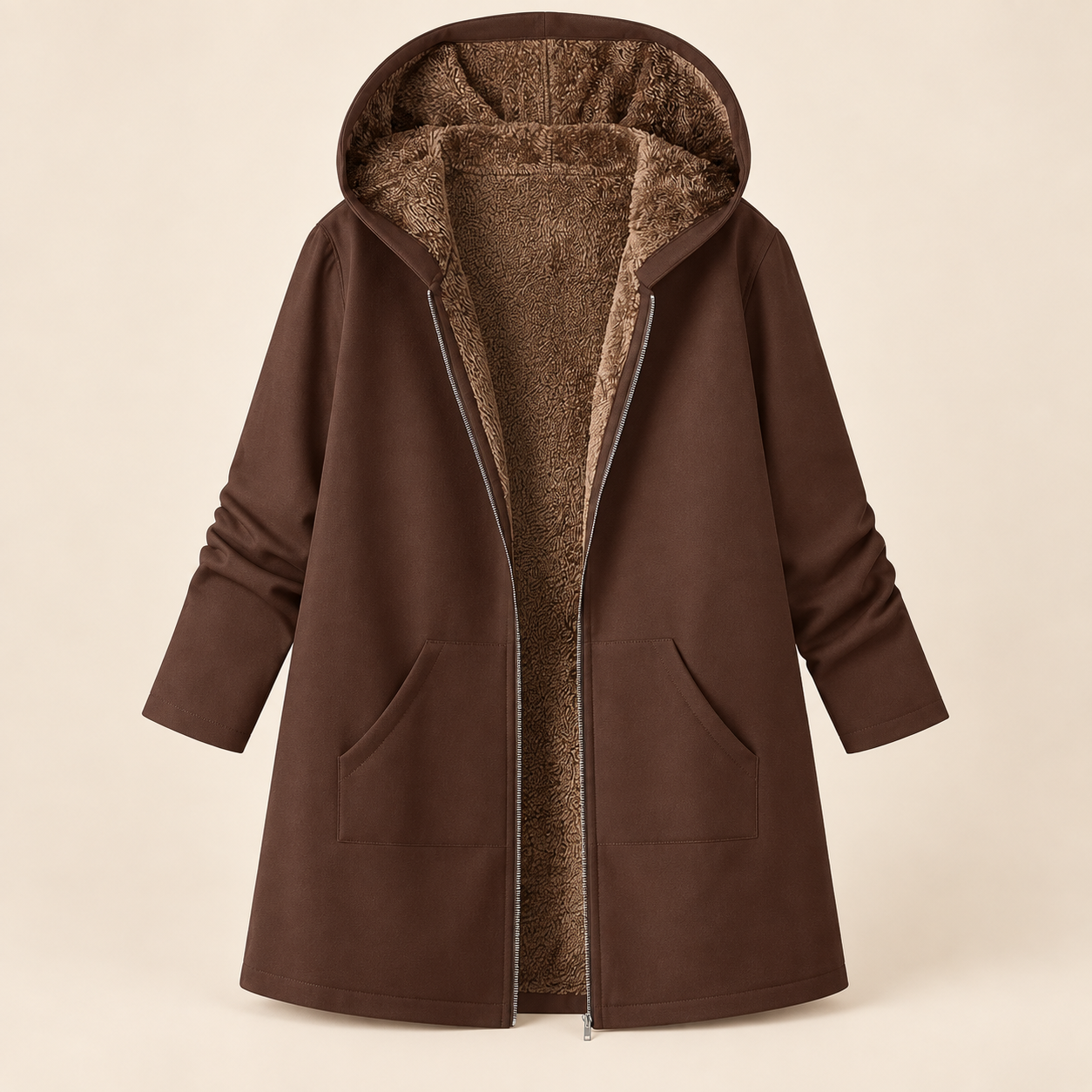 Judith | Plush-Lined Hooded Coat