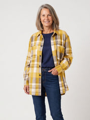 Demi | Oversized Plaid Long-Sleeve Shirt