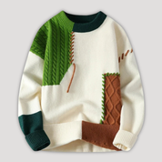 Perry | Knitted Patchwork Sweater