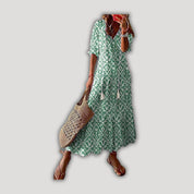 Luna | Flattering Printed Maxi Dress