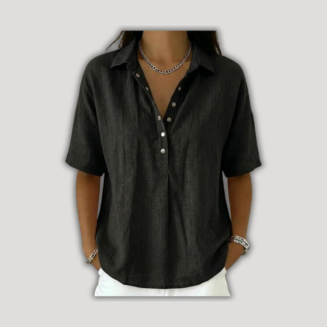 Hélène | Collared Blouse