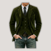 Tom | Conjunto de blazer y chaleco de pana