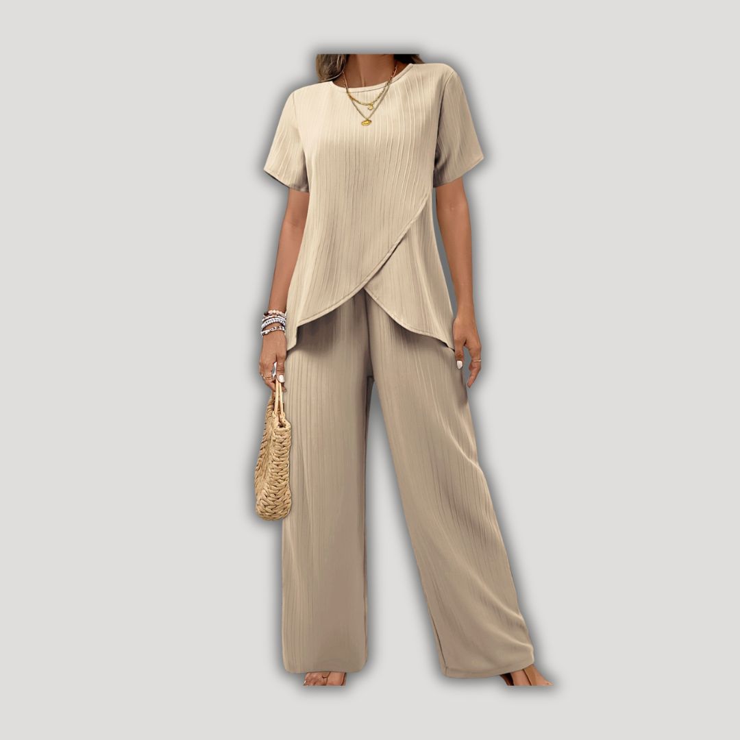 Patricia | Elegant Wrap-Front Two-Piece Set