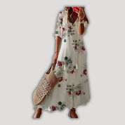 Luna | Flattering Printed Maxi Dress