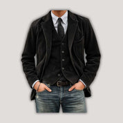 Tom | Conjunto de blazer y chaleco de pana