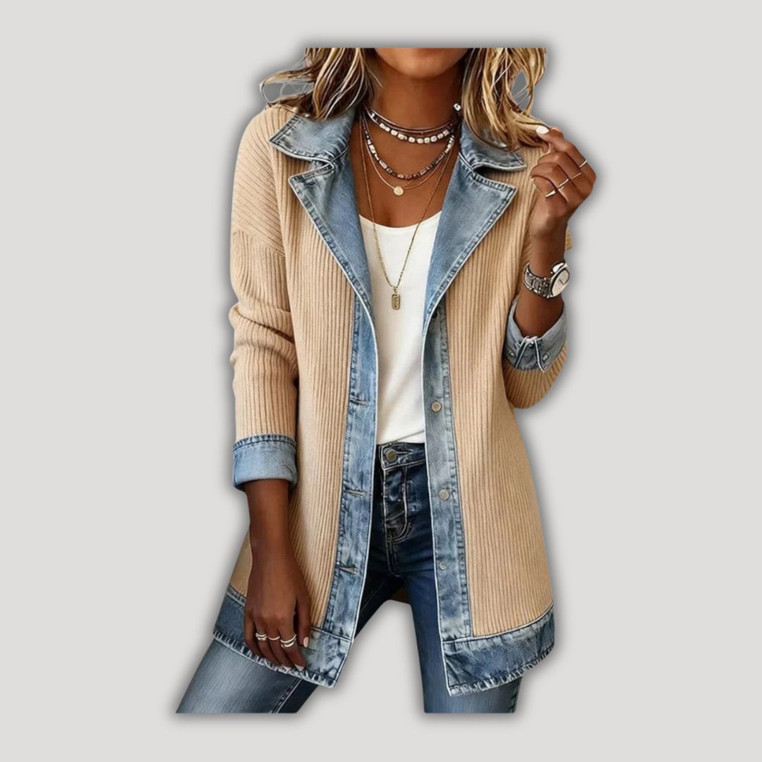 Emilia | Mixed Denim Jacket