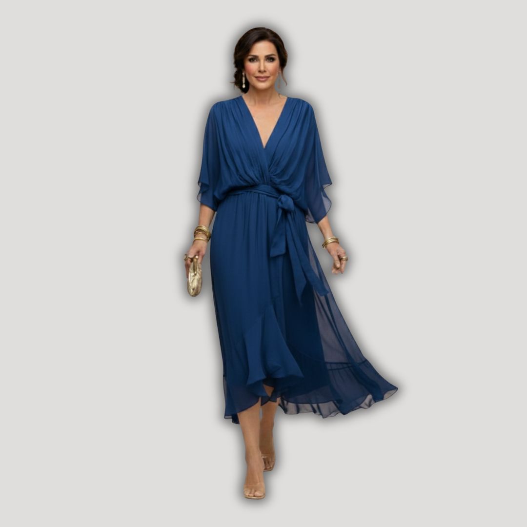 Arabella | Flowing V-Neck Silhouette Dress