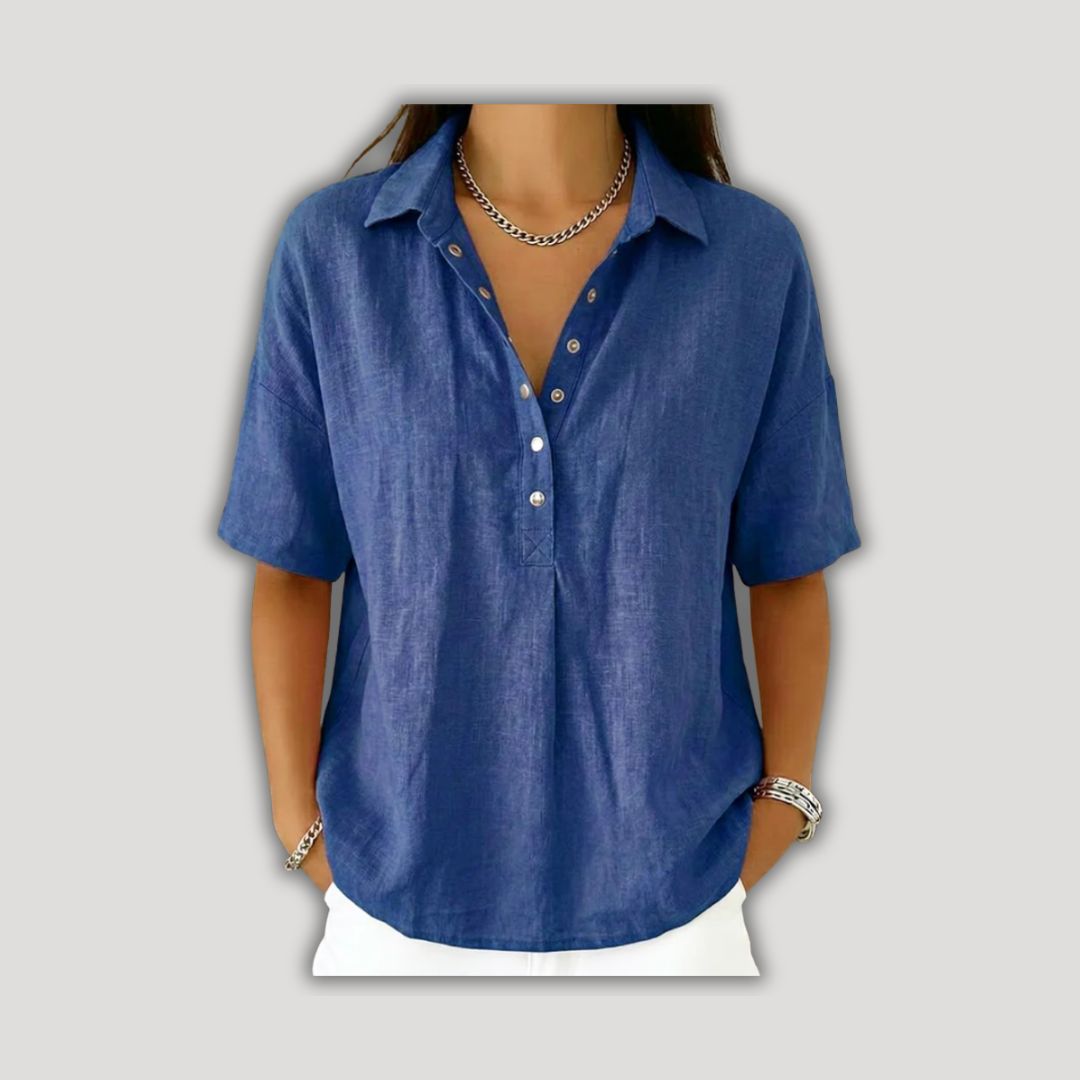 Hélène | Collared Blouse