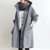 Catherine | Hooded Longline Parka Coat