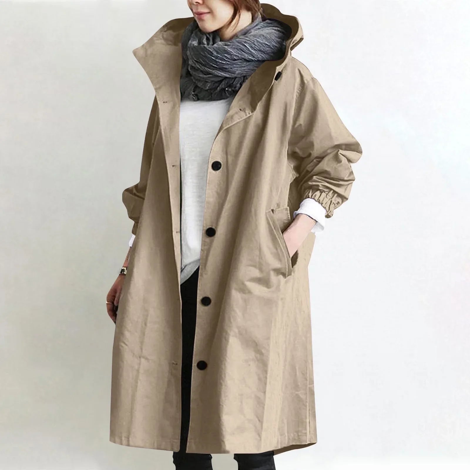 Catherine | Hooded Longline Parka Coat