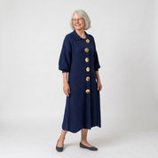 Clarie | Statement Button Knit Maxi Dress