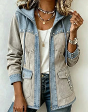 Gwen | Textured Hooded Jacket