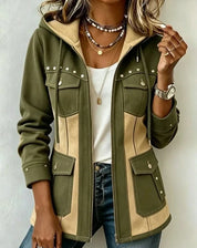 Gwen | Textured Hooded Jacket