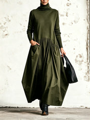Ingrid | Turtleneck Maxi Dress
