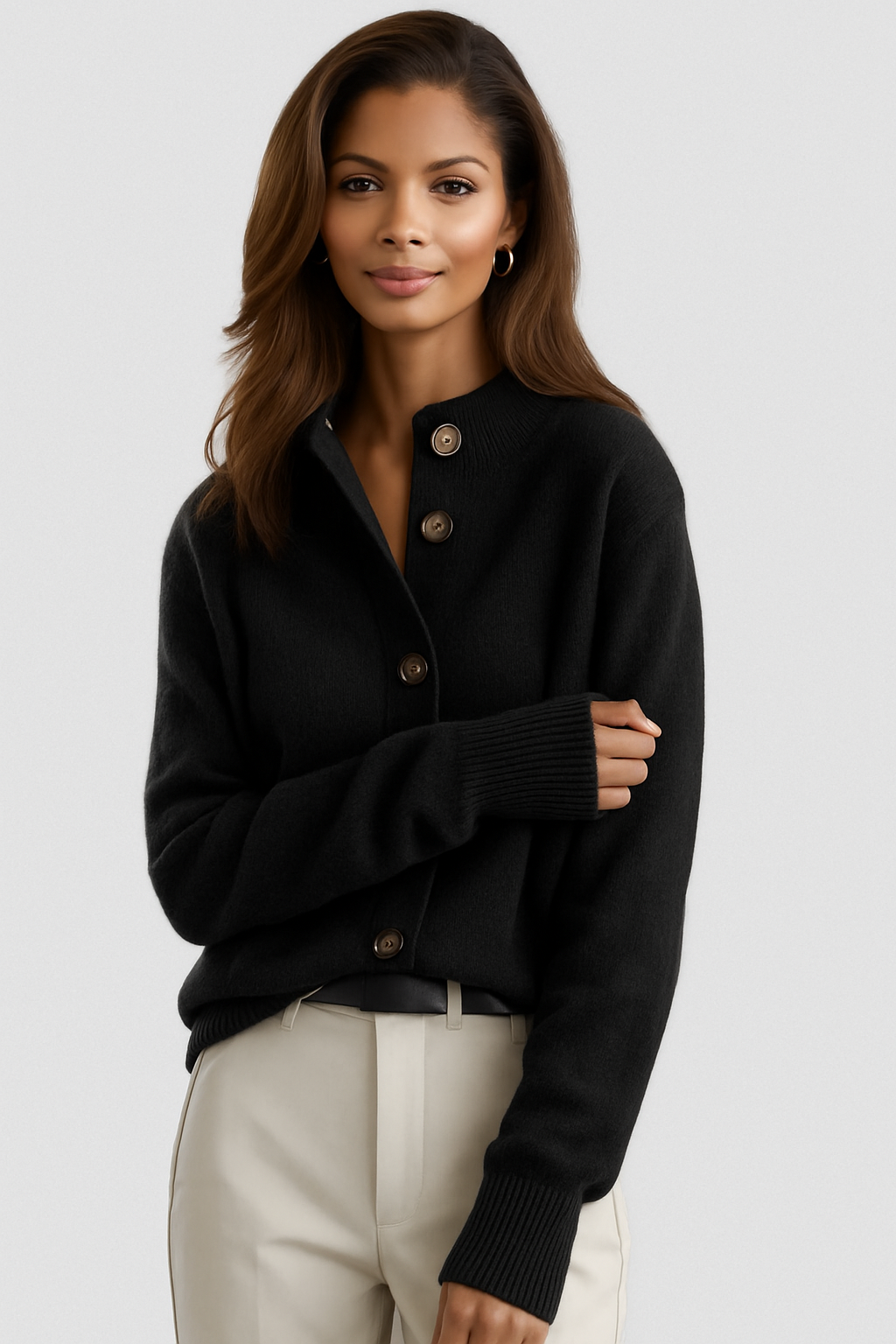 Sofia | Collared Button Cardigan