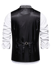 Leo | Waistcoat with Herringbone Pattern