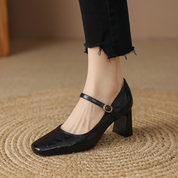 Monroe Leather Strap Heels