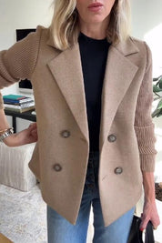 Sasha | Double-Breasted Knit Blazer