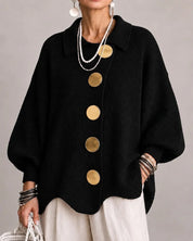 Karina | Statement Collar Knit Cardigan