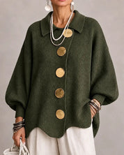 Karina | Statement Collar Knit Cardigan