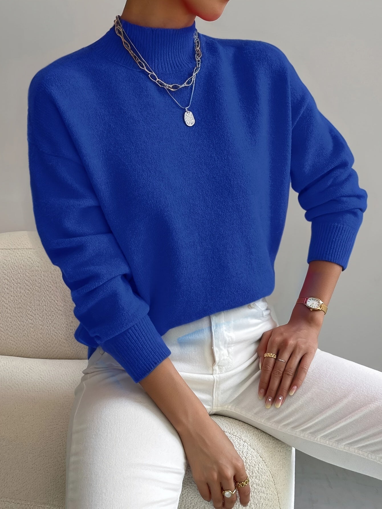 Christine | Soft Mock Neck Jumper
