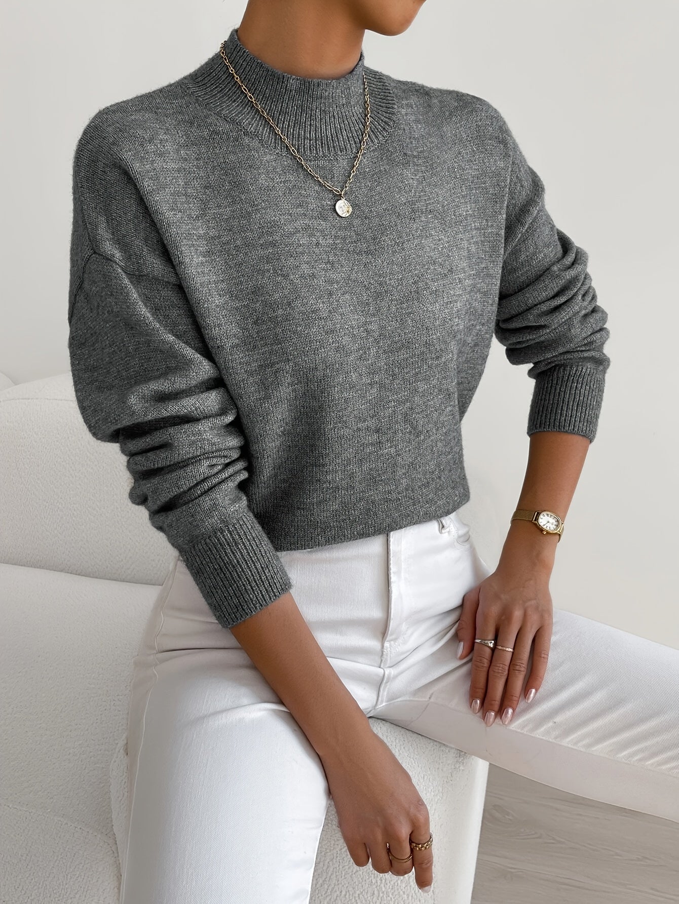 Christine | Soft Mock Neck Jumper