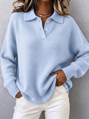 Marvelle | Relaxed Polo-Collar Jumper