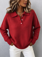 Marvelle | Relaxed Polo-Collar Jumper