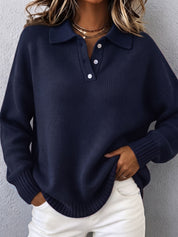 Marvelle | Relaxed Polo-Collar Jumper