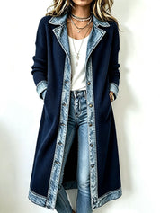 Riley | Longline Denim Knit Cardigan