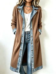 Riley | Longline Denim Knit Cardigan