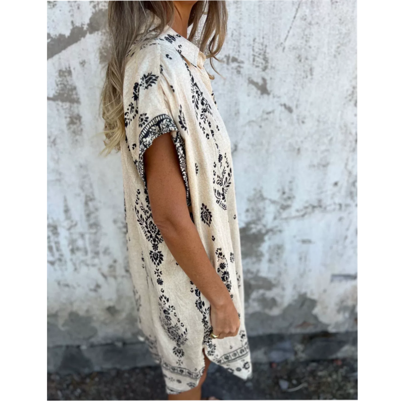 Emmeline | Printed Casual Pocket Dress